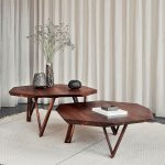 Interieurinrichting met handgemaakte meubels van walnoothout, Deens design en vakmanschap